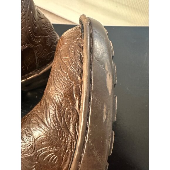 BOC Born Concept Women Peggy brown tooled professional nursing Slip-On Clogs 9.5 - Picture 7 of 16
